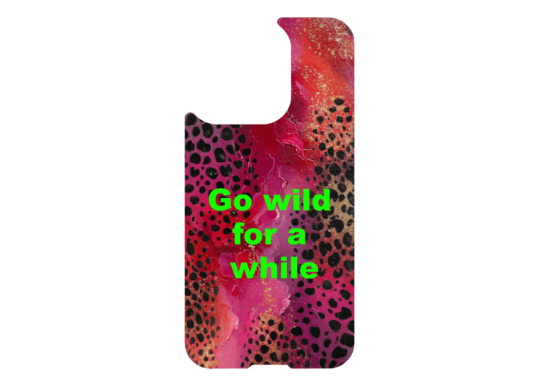Magnetic phone case with vibrant floral backplate design