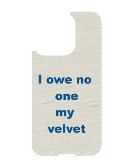 iPhone 13 MagSafe magnetic case with quote – I owe no one my velvet, cream texture, Neuro Spicy Series