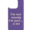 iPhone 13 MagSafe Case with “I'm Not Moody” quote – Casenario